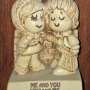 Vintage PAULA Figurine Me and You You and Me That's The Way It'll Always Be GC